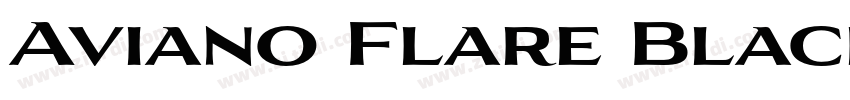 Aviano Flare Black字体转换